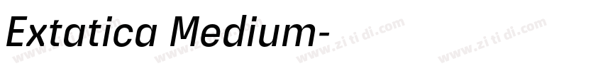 Extatica Medium字体转换